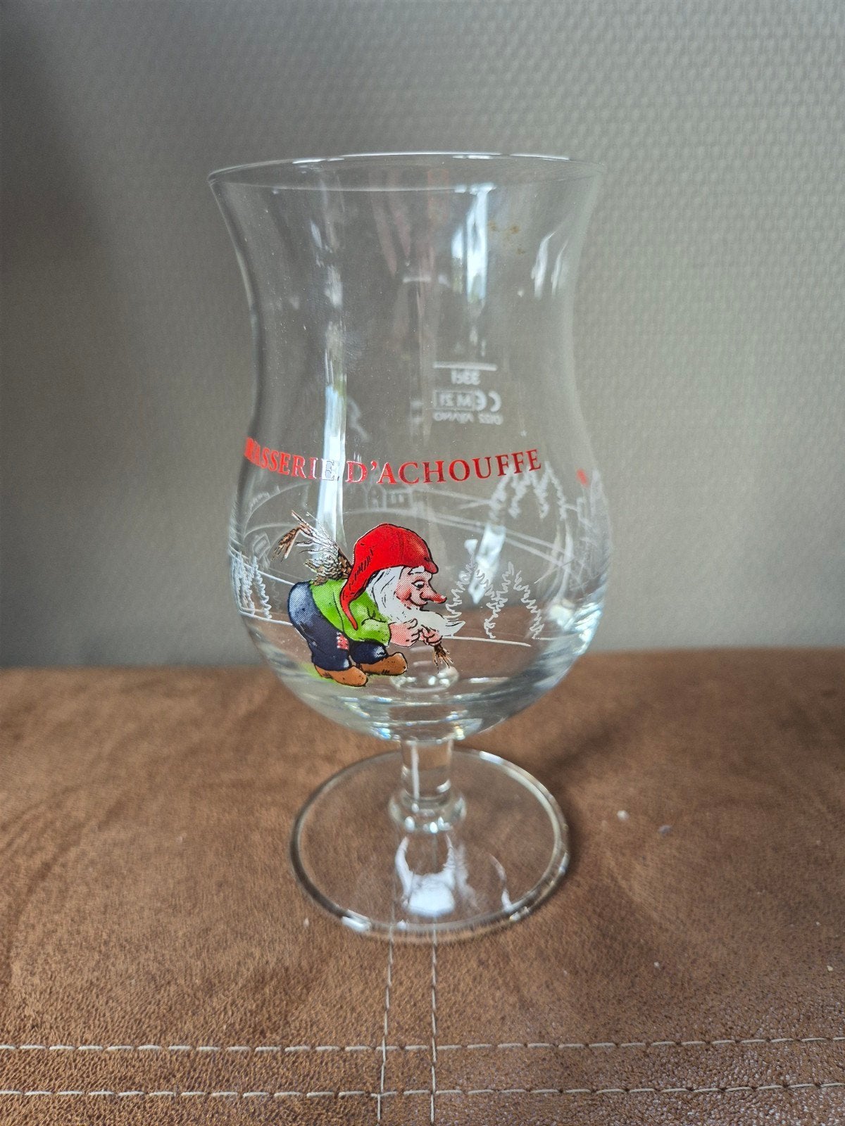 Brasserie d'achouffe glas, Verzamelen, Biermerken, Ophalen of Verzenden, Gebruikt, Glas of Glazen, Overige merken