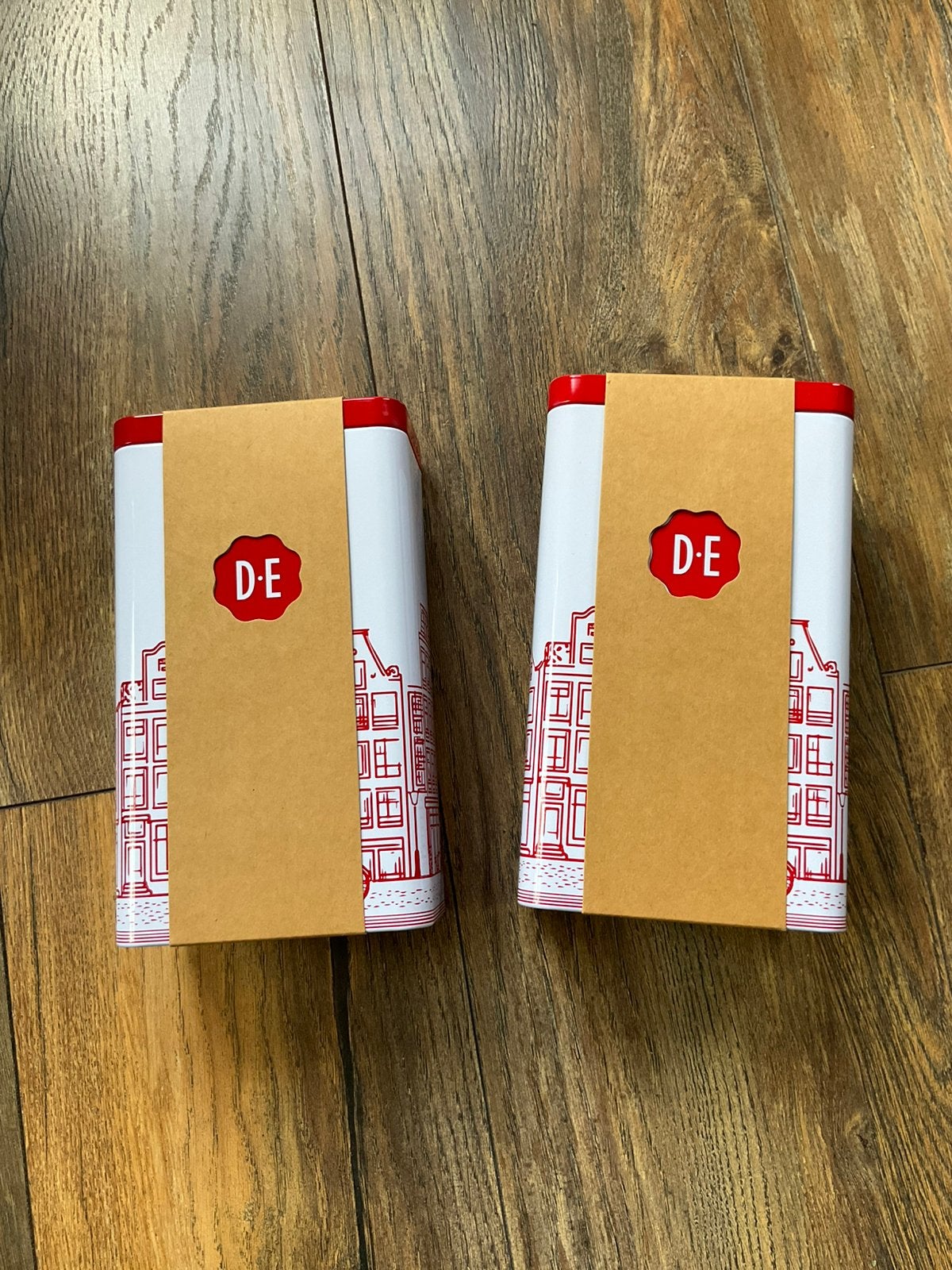 Nieuw! Douwe Egberts bewaarblik, twee stuks, Ophalen, Nieuw, Koffie, Douwe Egberts