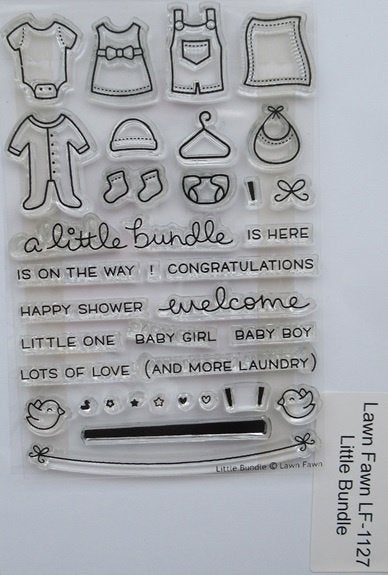 Lawn Fawn; Little Bundle, Ophalen of Verzenden, Zo goed als nieuw, Clearstamp