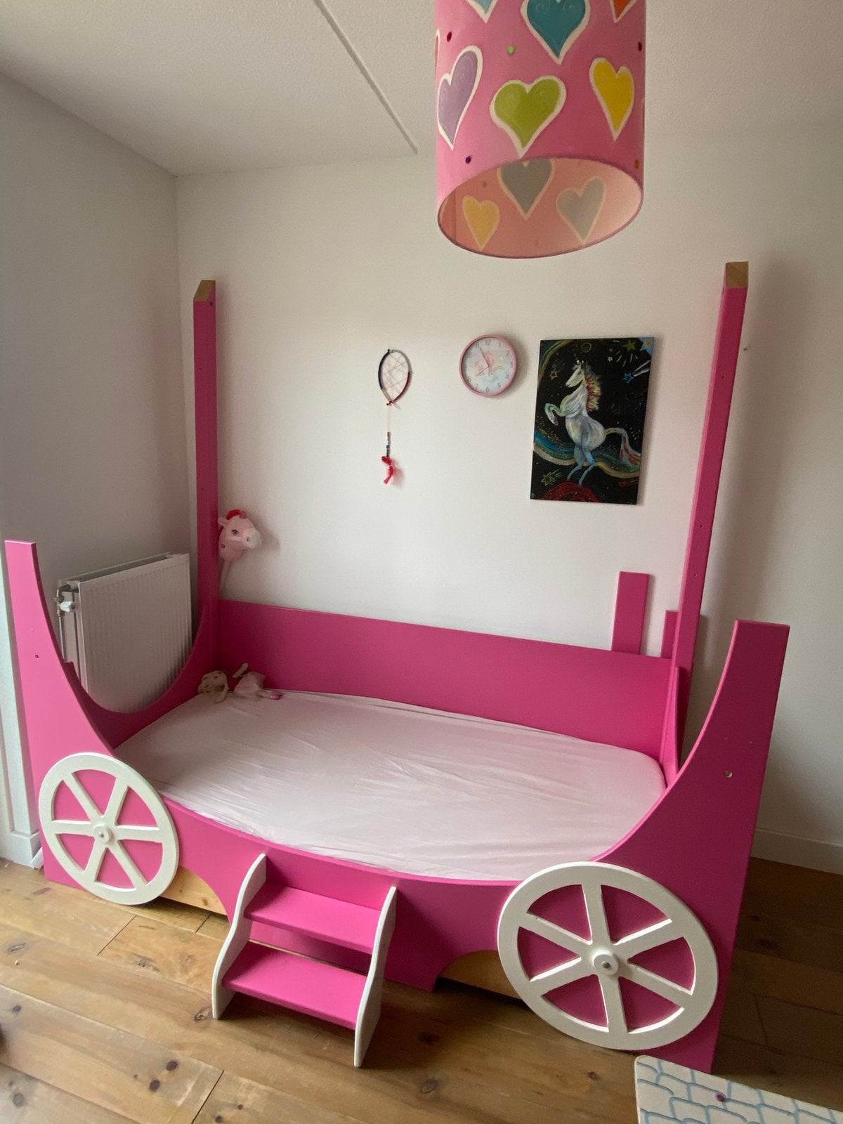 Prinsessen bed - moet WEG!, Kinderen en Baby's, Kinderkamer | Bedden, 85 tot 100 cm, Zo goed als nieuw, 180 cm of meer, Ophalen