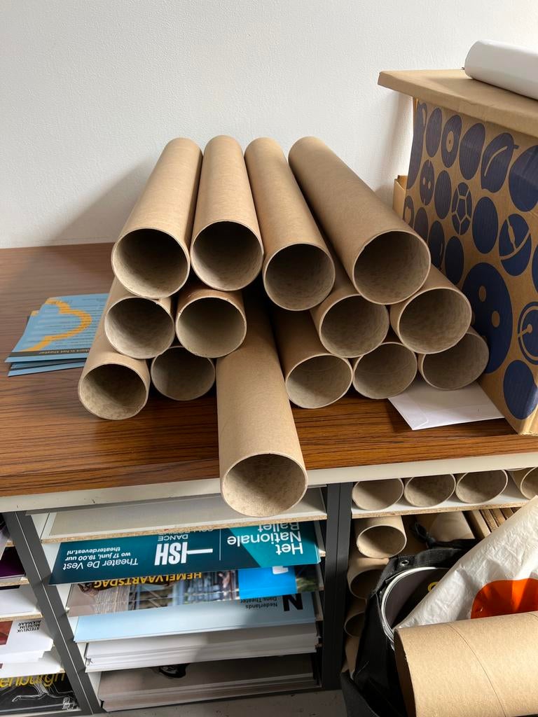 Kokers voor bijv versturen van posters, zonder deksel, Hobby en Vrije tijd, Ophalen of Verzenden, Zo goed als nieuw