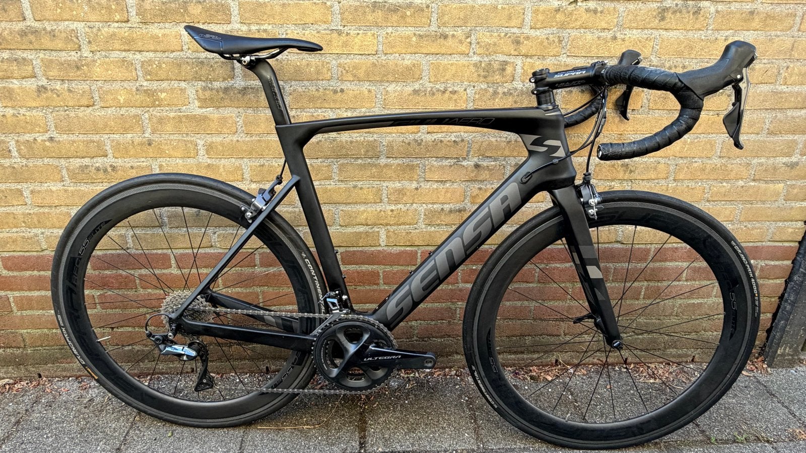 Sensa Giuliaero Carbon racefiets Ultegra maat 55, Fietsen en Brommers, 28 inch, Velgrem, Zo goed als nieuw, Meer dan 20 versnellingen