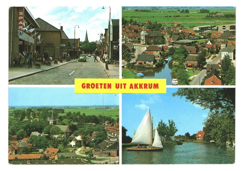 984124 Akkrum 80+ Friesland Gelopen met Postzegel, Ophalen of Verzenden, 1980 tot heden, Gelopen, Friesland