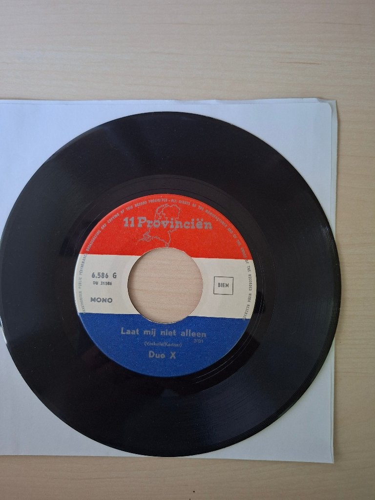 Duo X - Kijk in mijn ogen, Ophalen of Verzenden, Gebruikt, 7 inch, Levenslied of Smartlap