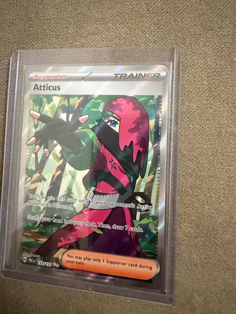 Pokémon TCG: Atticus Supporter Trainer Kaart (133/131), Hobby en Vrije tijd, Verzamelkaartspellen | Pokémon, Ophalen of Verzenden