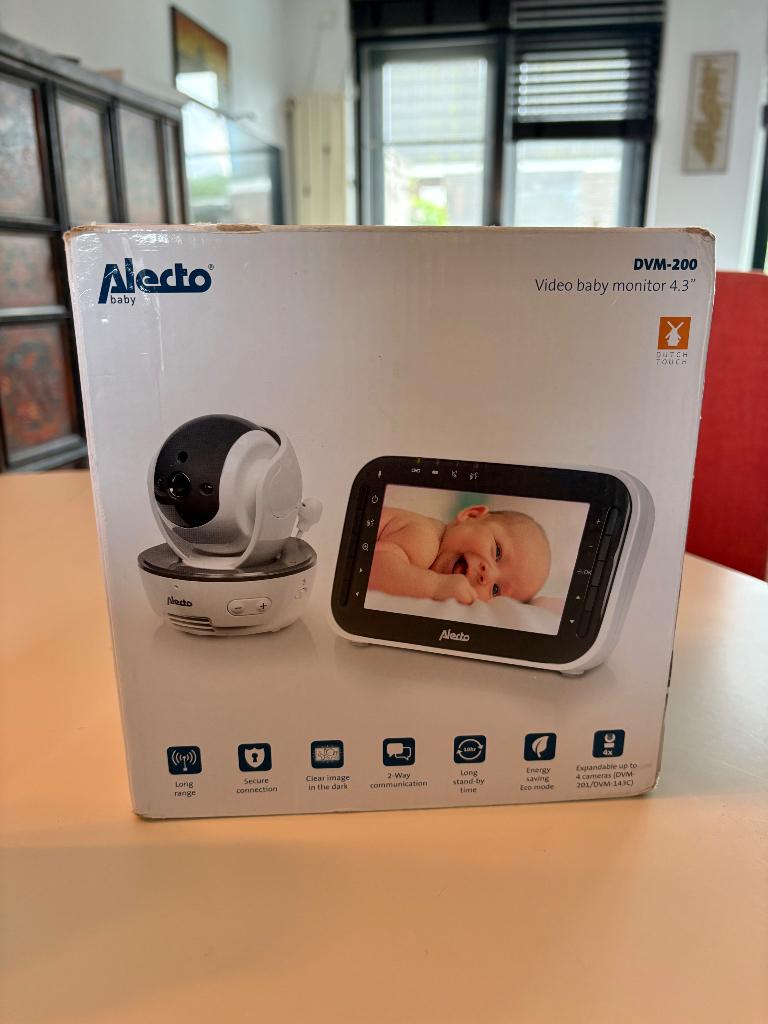 Alecto DVM200M - Babyfoon met Camera - Op afstand Beweegbaar, Ophalen, Gebruikt, 250 meter of meer, Camera