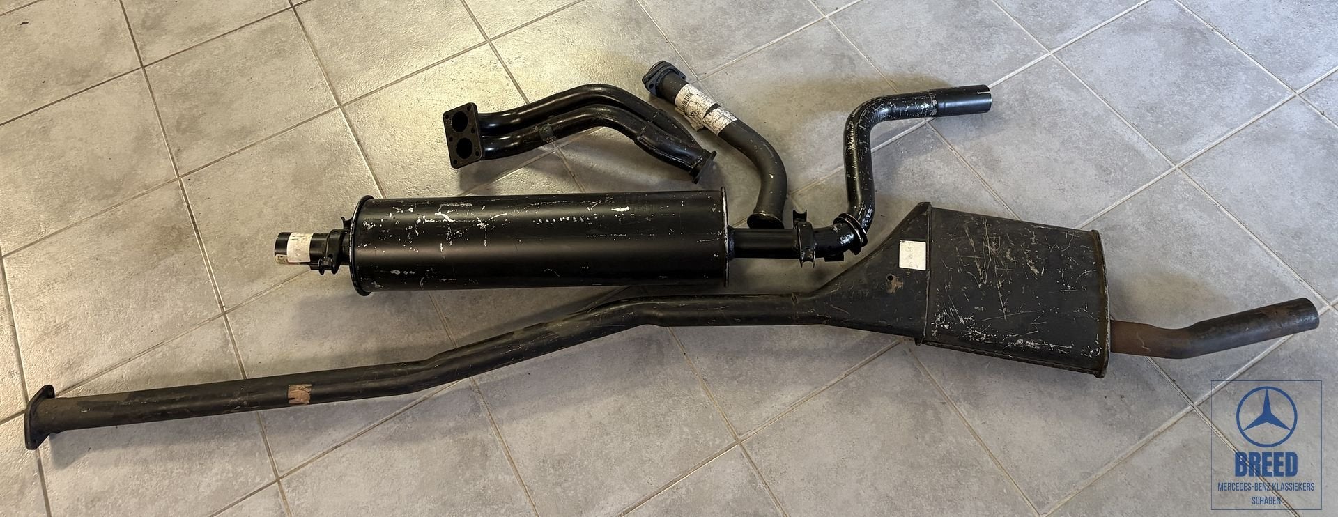 NOS uitlaat compleet voor Mercedes-Benz W115 200 220 230.4, Ophalen, -, Nieuw, -
