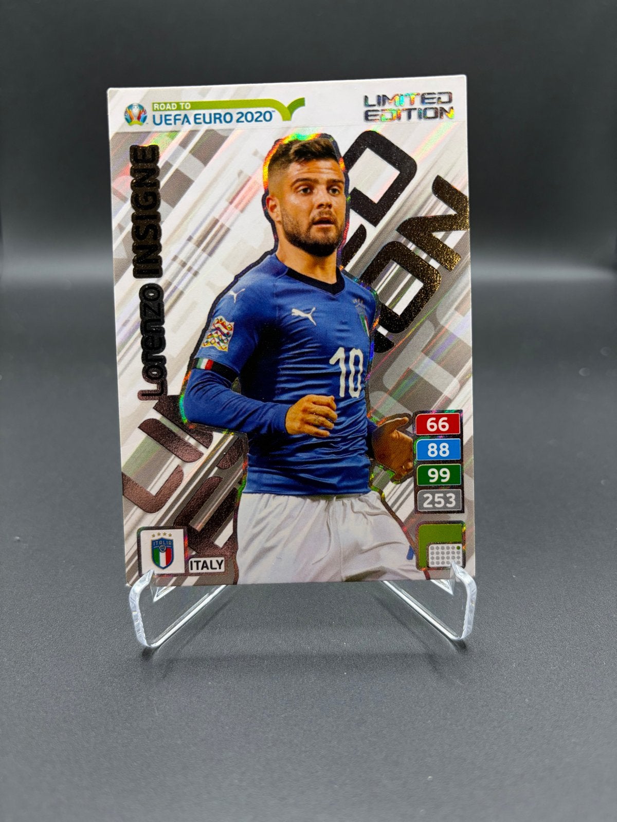 Lorenzo Insigne Limited Edition Adrenalyn XL kaart, Ophalen of Verzenden, Zo goed als nieuw, Buitenlandse clubs, Spelerskaart