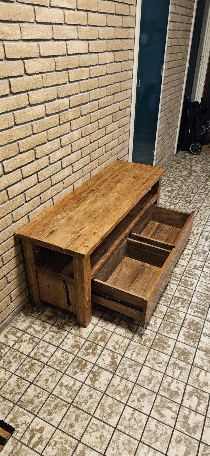 tv kast meubel hout, Ophalen, 25 tot 50 cm, 100 tot 150 cm, Minder dan 100 cm