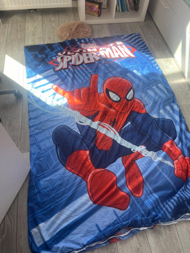 Dekbed overtrek spiderman, Ophalen, Wit, Dekbedovertrek, Zo goed als nieuw