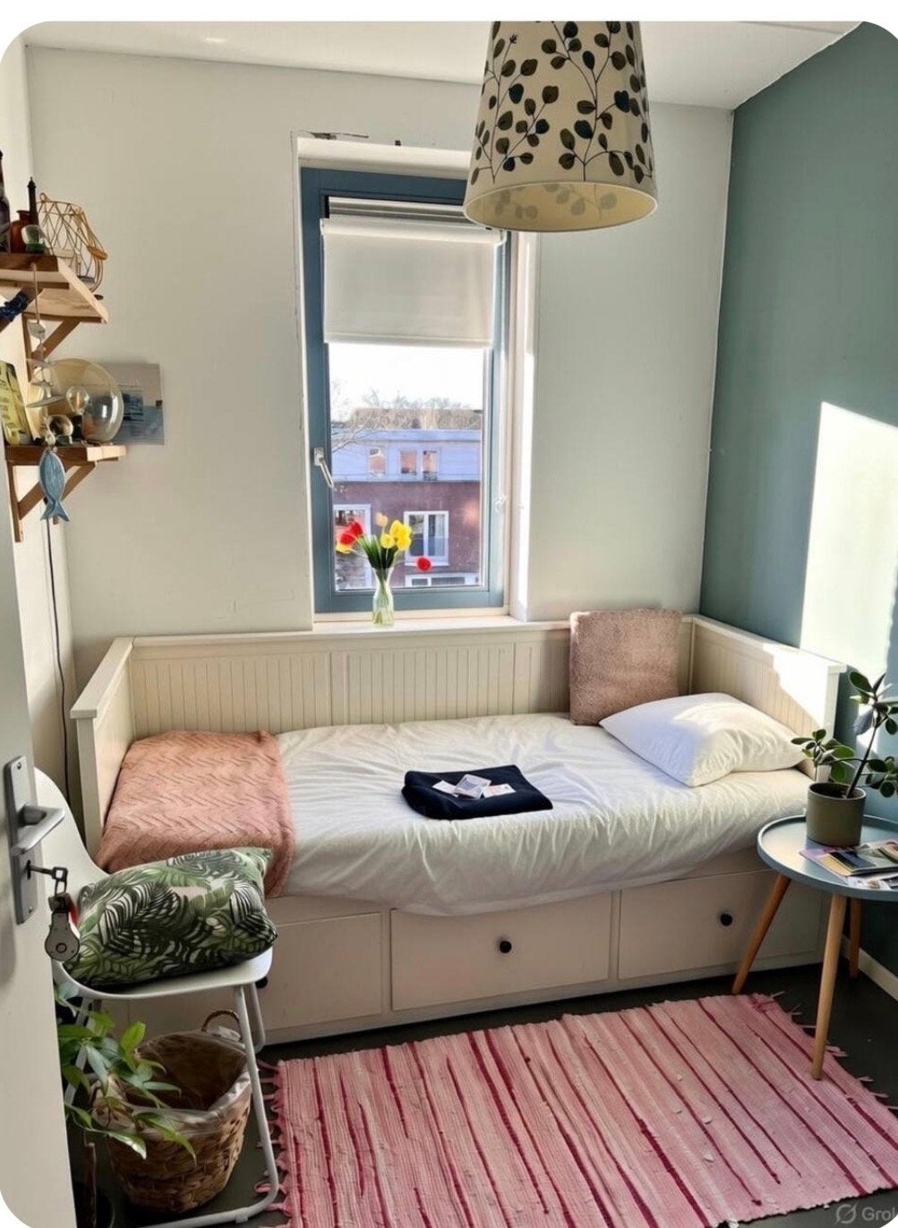 IKEA Hemnes uitschuifbaar bed - Gebruikt met beschadigingen, Huis en Inrichting, 90 cm, Eenpersoons, Wit, Ophalen of Verzenden