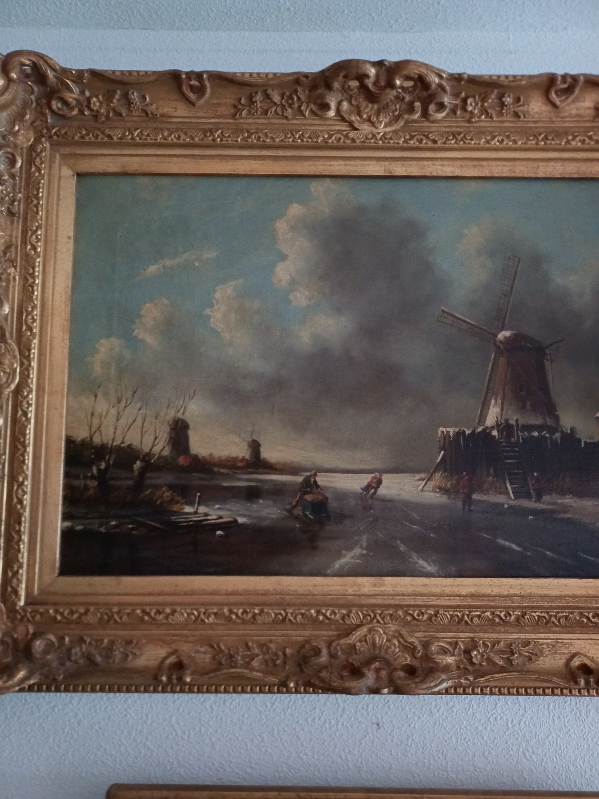 Mooi wintergezicht signeert ch leickert, Antiek en Kunst, Kunst | Schilderijen | Klassiek, Ophalen