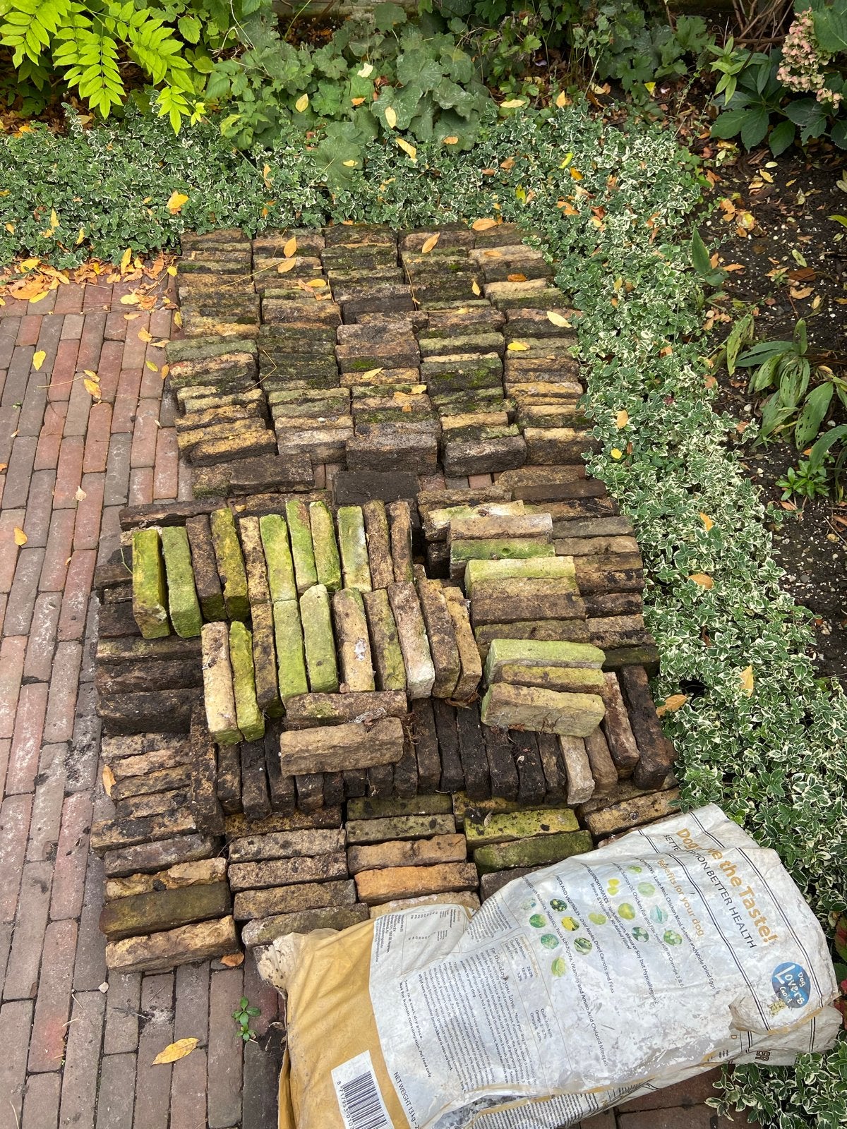 Boeren geeltjes - 300 hele en zak vol halfjes, Overige materialen, Gebruikt, Klinkers, Ophalen of Verzenden