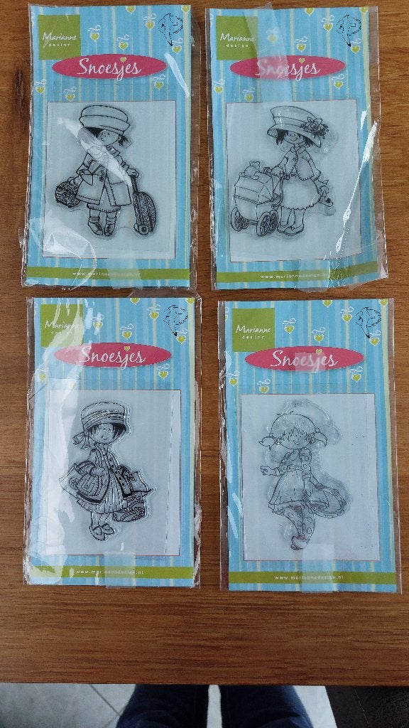 4x Marianne Design Snoesjes stempels, Ophalen of Verzenden, Zo goed als nieuw, Clearstamp