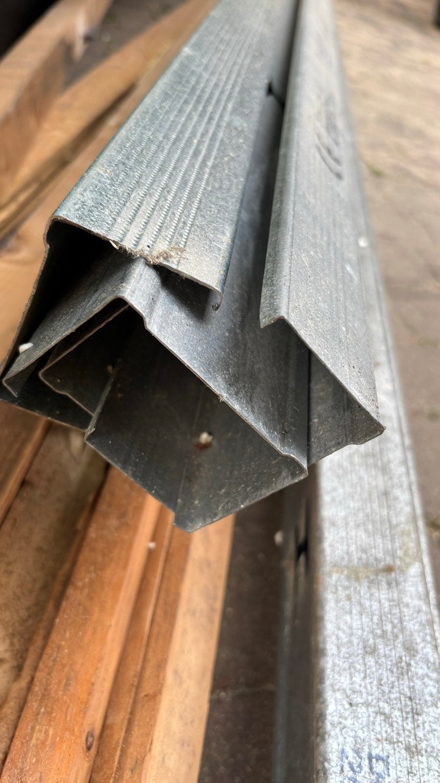 Metalen profielen meerdere stuks 75/50/0.6 - 2600 en 4000 mm, Ophalen, Nieuw, IJzer