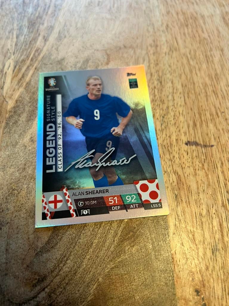 Voetbal kaart shearer in goede staat, Ophalen of Verzenden, Zo goed als nieuw, Plaatje