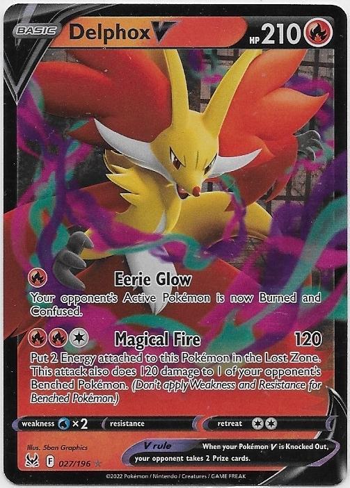 Lost Origin,  Delphox [v] 27/196, Verzenden, Nieuw, Losse kaart