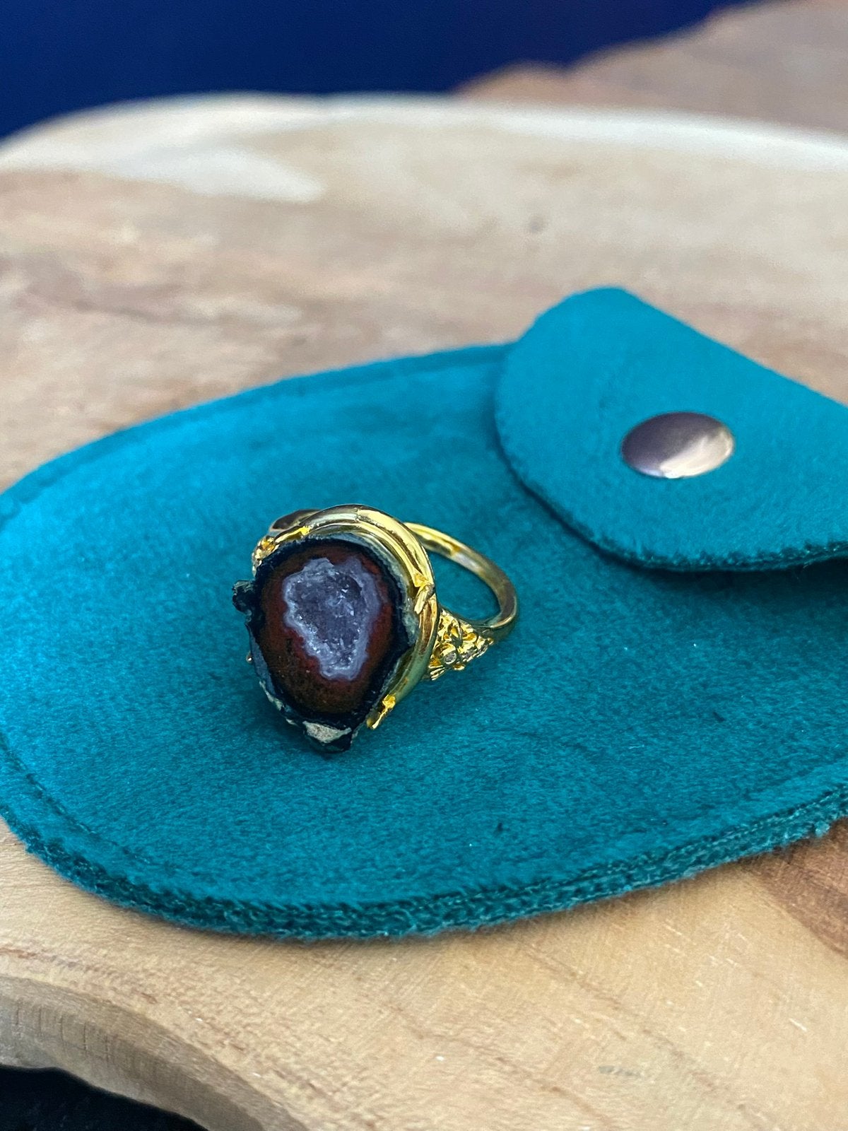 Agaat edelsteen ring mineraal nieuw edelstenen agath, Ophalen of Verzenden, Zo goed als nieuw, 17 tot 18, Dame of Heer