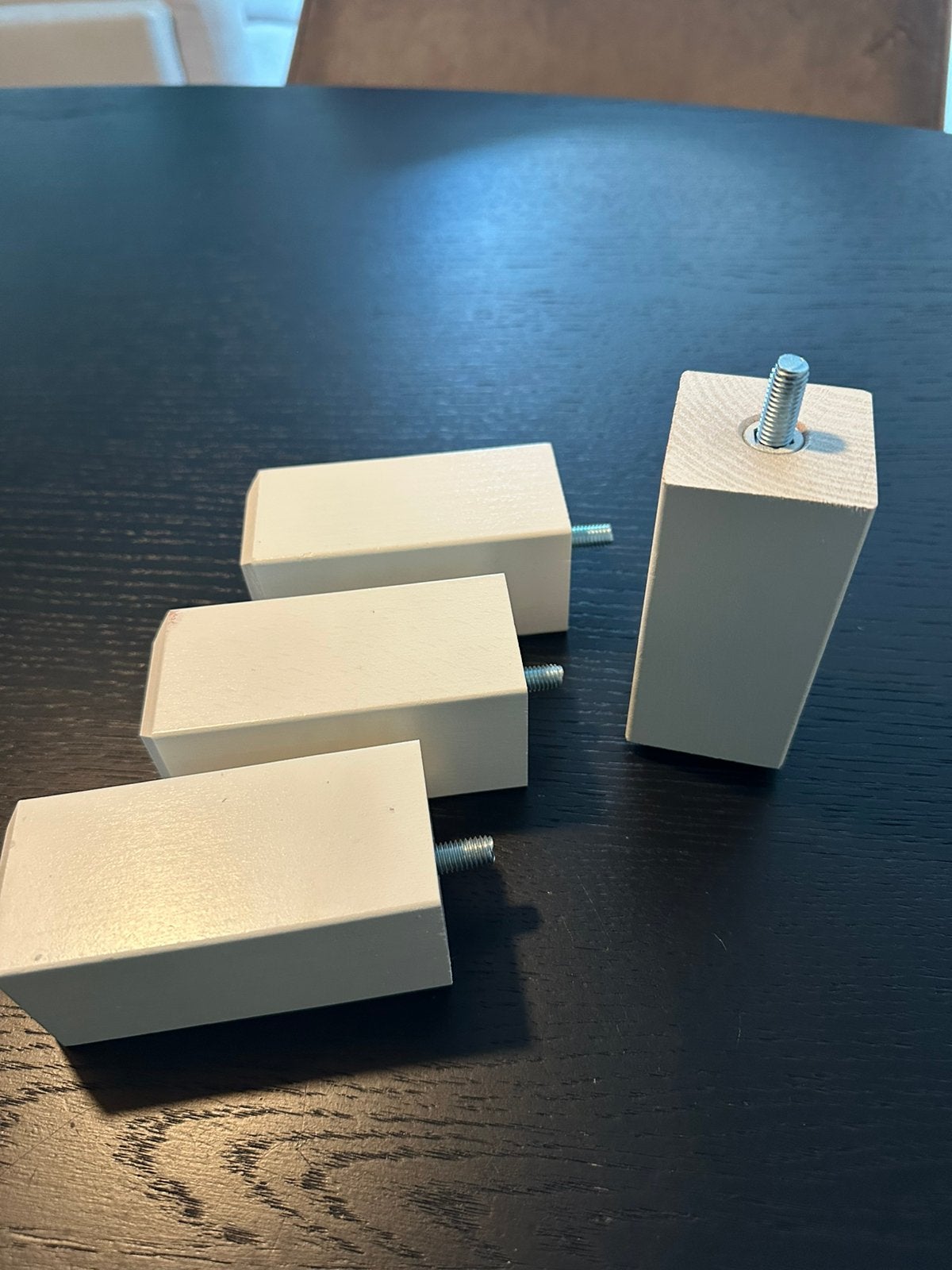 4x IKEA Kastpoten Stubbarp - Wit - 10 cm hoog, Ophalen of Verzenden, Gebruikt