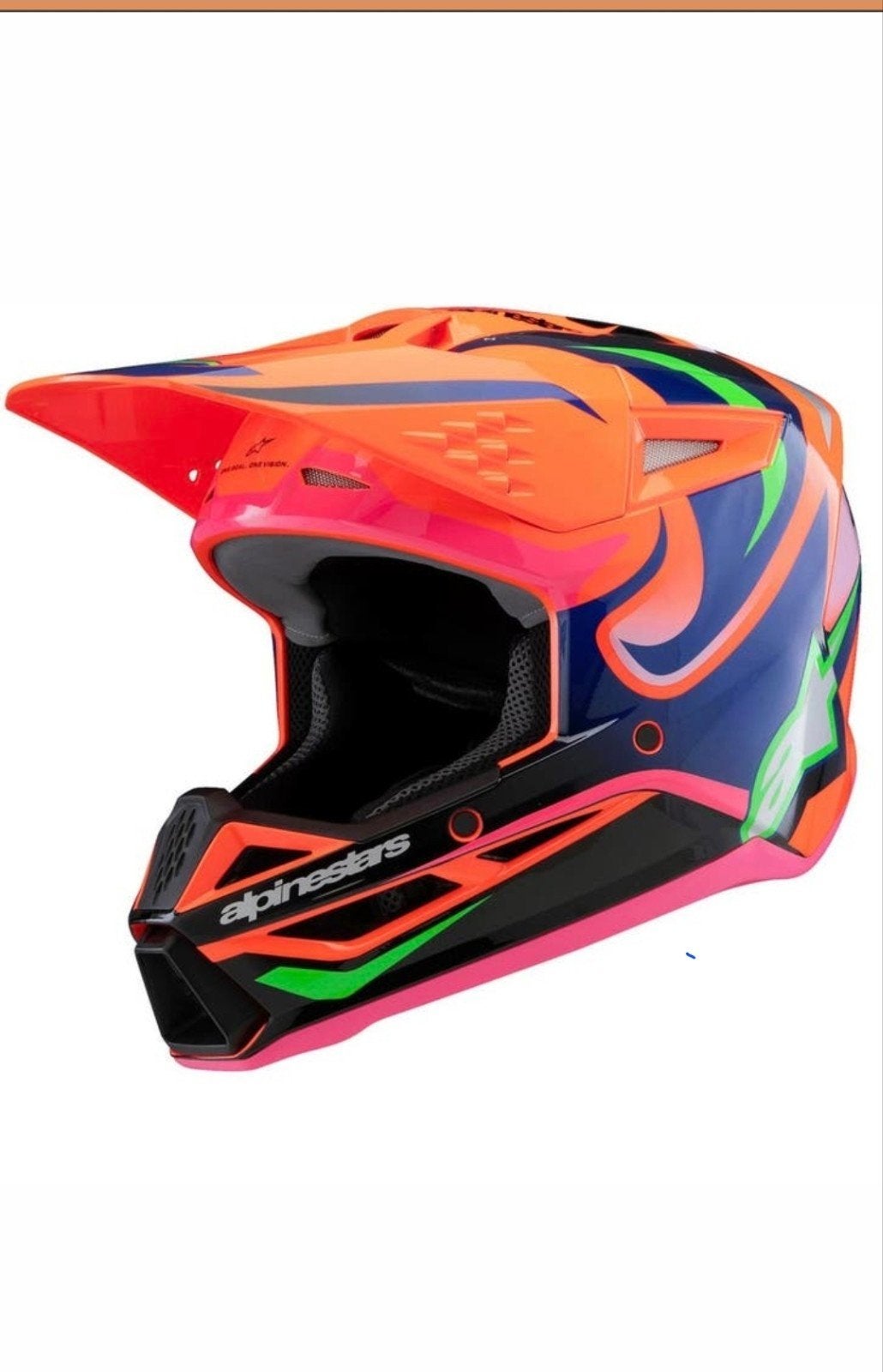 Alpinestars YL cross helm, Fietsen en Brommers, Brommerhelmen, Ophalen of Verzenden, Zo goed als nieuw