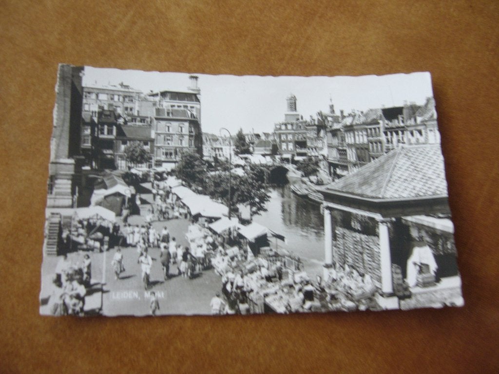 LEIDEN  =  MARKT, Ophalen of Verzenden, 1940 tot 1960, Ongelopen, Zuid-Holland