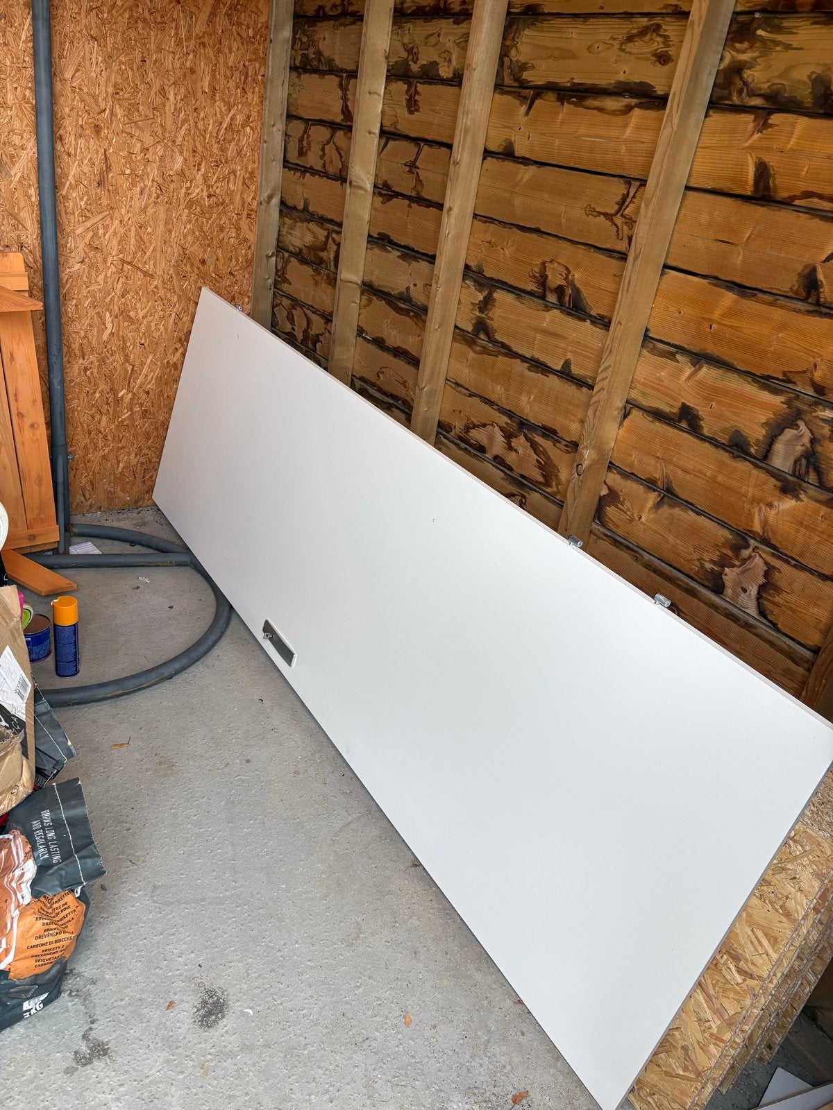 Witte binnendeur met schuifsysteem 230x75 cm, Gebruikt, 80 tot 100 cm, Binnendeur, Ophalen of Verzenden