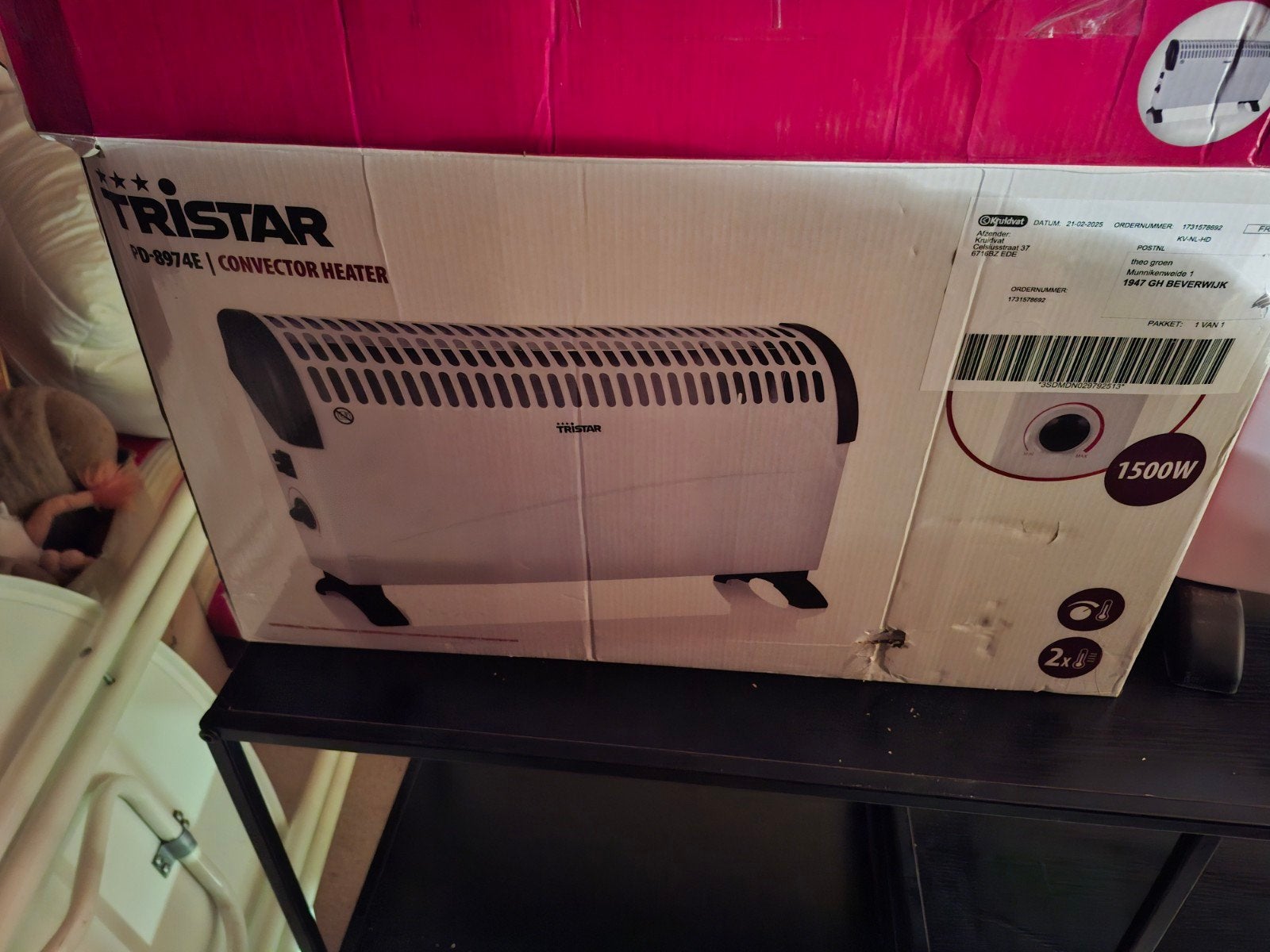 2 Zo goed als nieuwe Tristar convectorkachels 1500W, Ophalen, Overige soorten, Elektrisch, Zo goed als nieuw