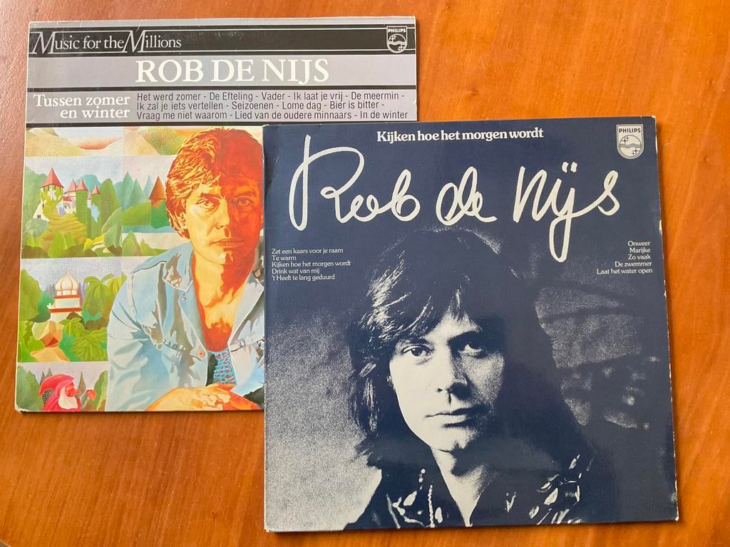 2 lp’s Rob de Nijs, gaaf, Cd's en Dvd's, Vinyl | Nederlandstalig, Ophalen of Verzenden, Zo goed als nieuw, Overige formaten, Levenslied of Smartlap