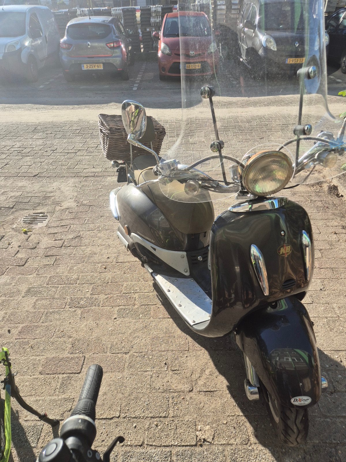 retro scooter, Fietsen en Brommers, Snorfietsen en Snorscooters, Ophalen of Verzenden, Gebruikt, Benzine, Overige merken