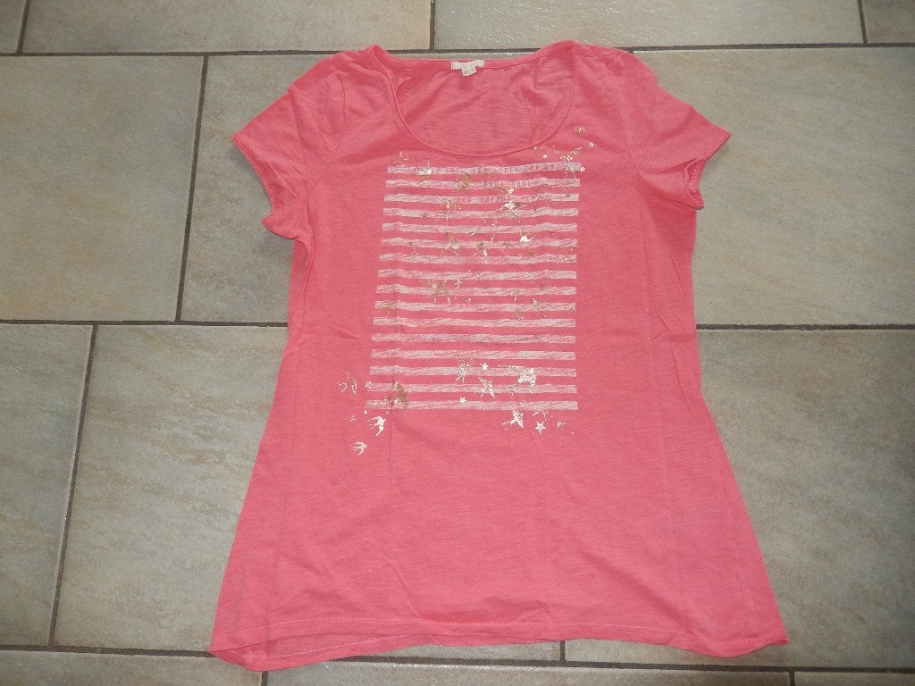 Esprit roze T-shirt met korte mouwen en print - maat M, Kleding | Dames, Maat 38/40 (M), Ophalen of Verzenden, Zo goed als nieuw