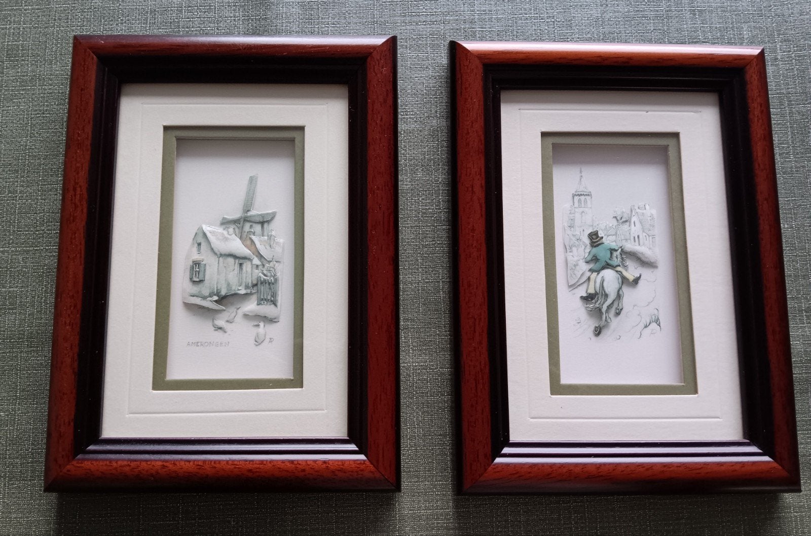 3D ANTON PIECK SCHILDERIJTJES, Ophalen of Verzenden