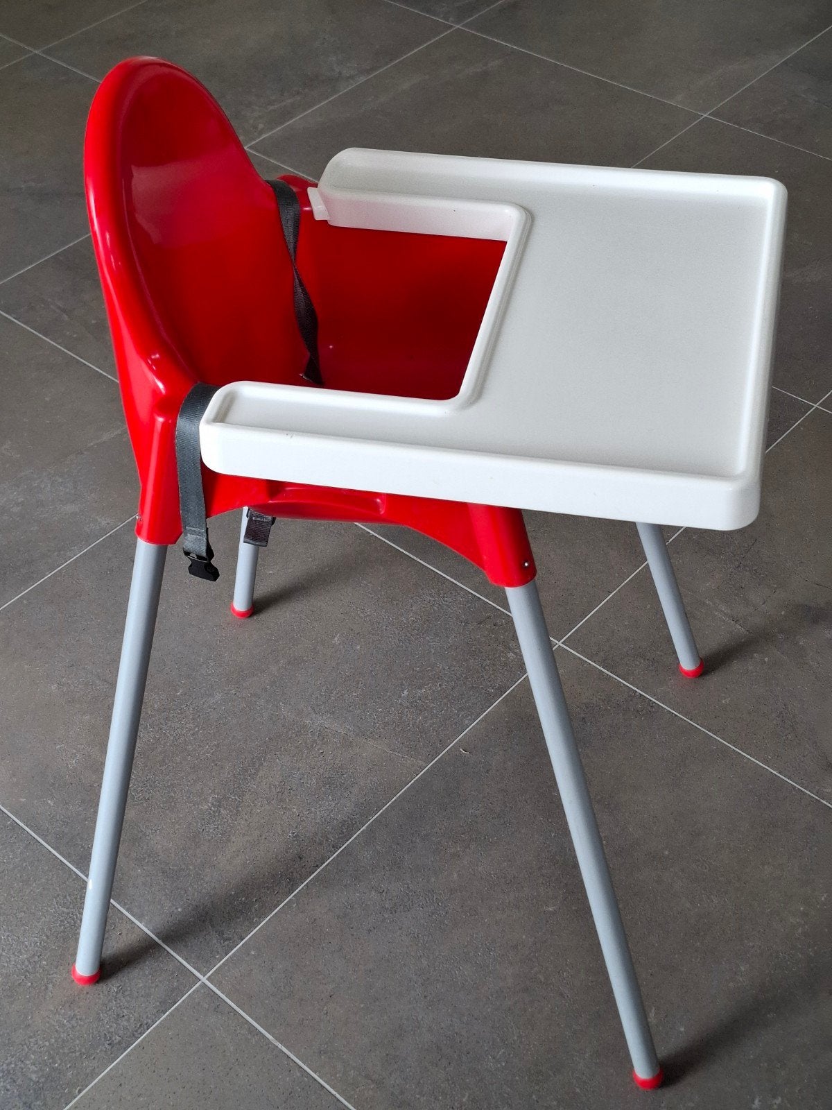IKEA Antilop kinderstoel rood/wit, Ophalen, Gebruikt, Meegroeistoel