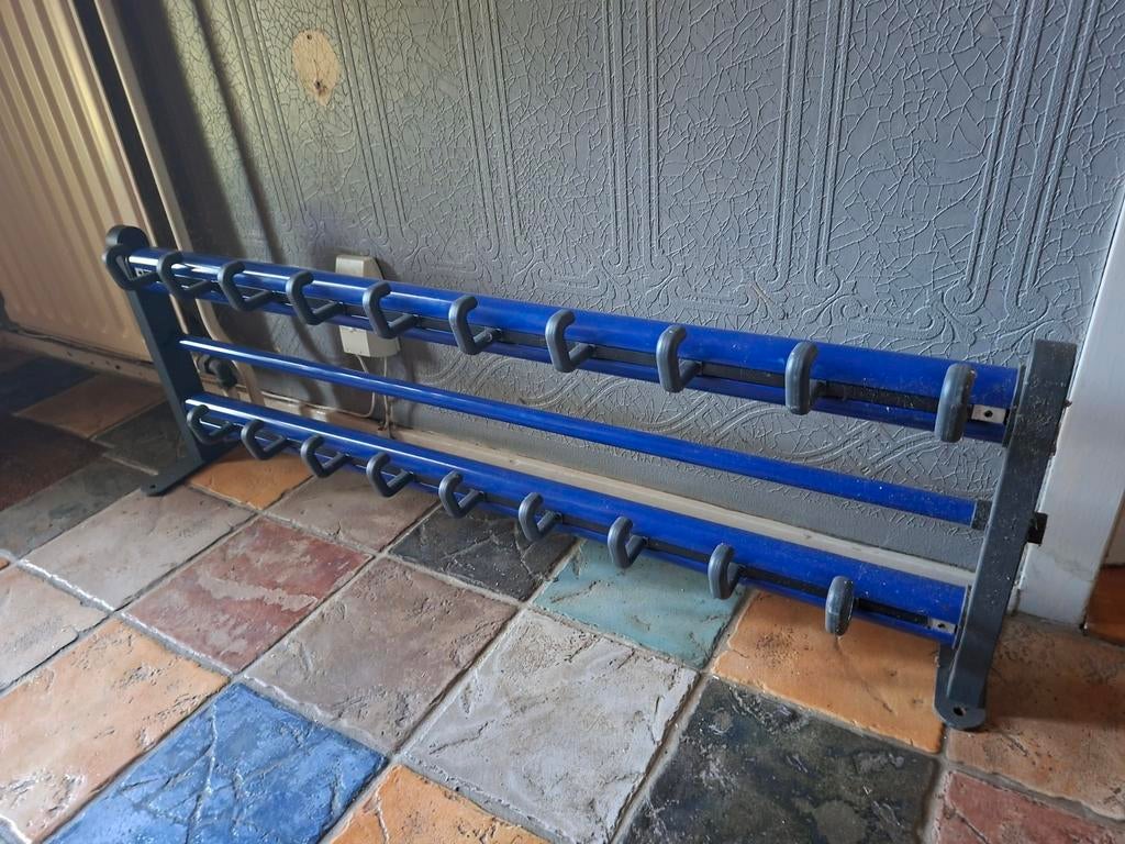 Stevige metalen wandkapstok met 19 haken - 103x34 cm, Huis en Inrichting, Woonaccessoires | Kapstokken, Gebruikt, Minder dan 100 cm