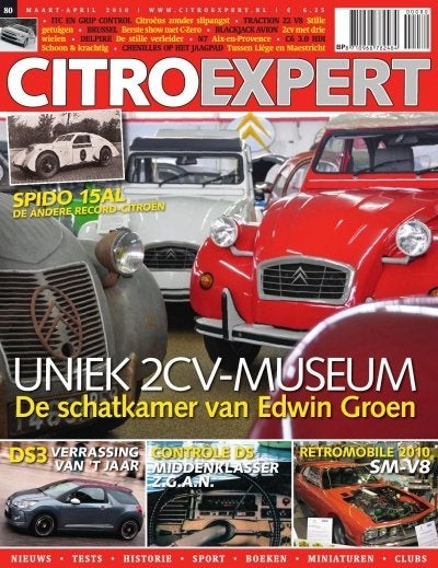 CitroExpert 80 2CV museum, 2CV Tricycle, DS3, C6 3.0, 22-V8, Boeken, Ophalen of Verzenden, Nieuw, Citroën
