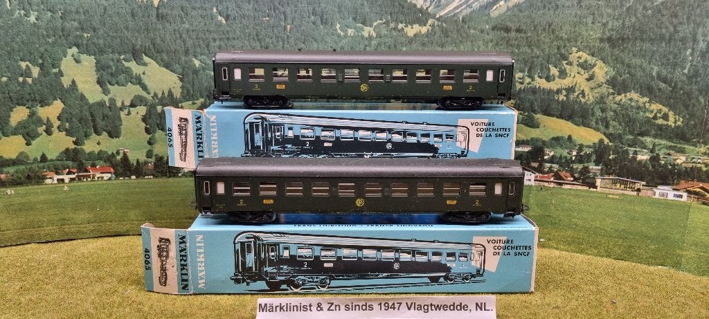 Marklin 2 x 4065 SNCF in doos., Wisselstroom, Wagon, Ophalen of Verzenden, Zo goed als nieuw