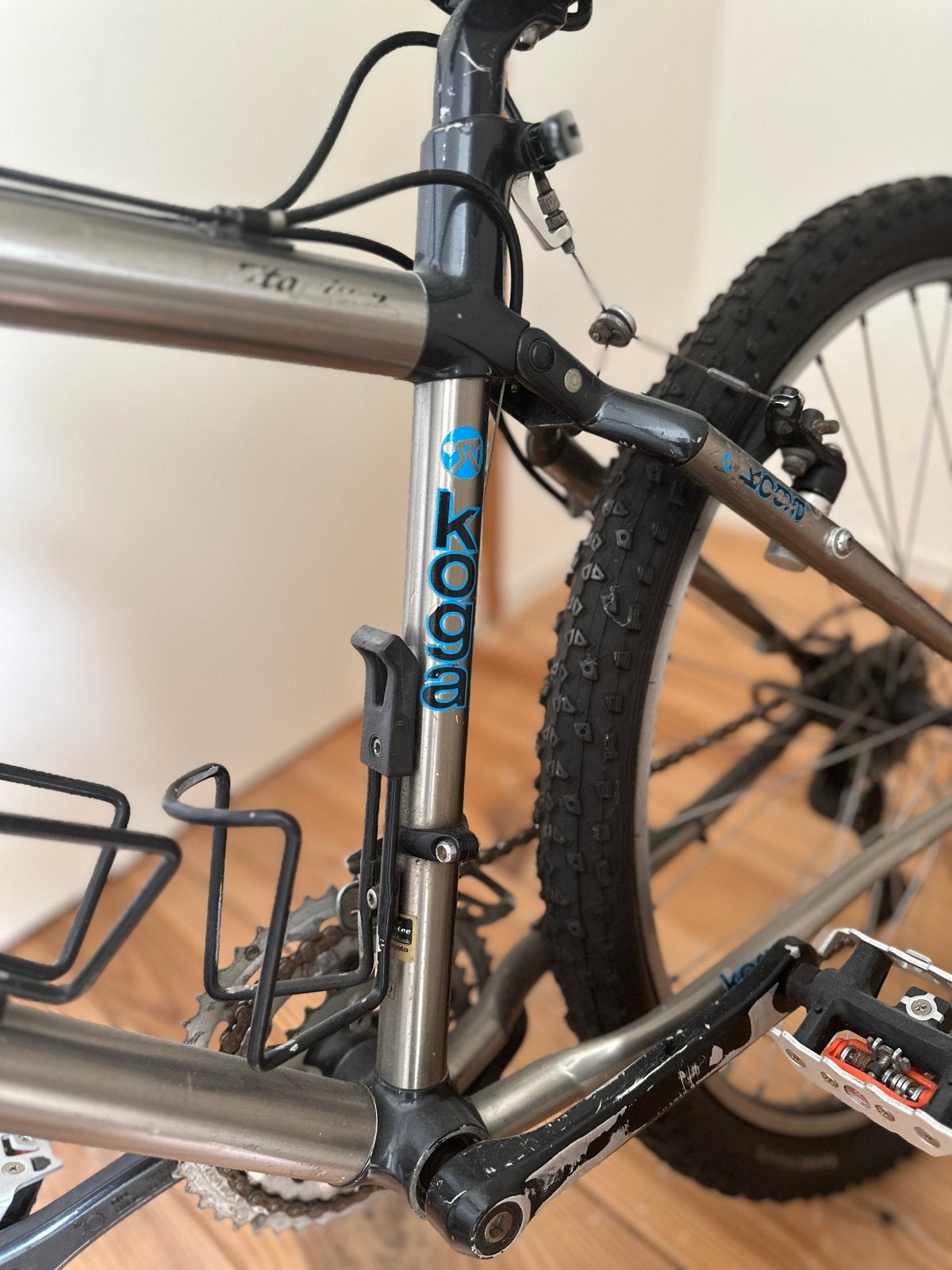 Zeldzame Koga Miyata Ti-Runner Titanium Mountainbike, Overige merken, Gebruikt, Ophalen of Verzenden, Geen vering