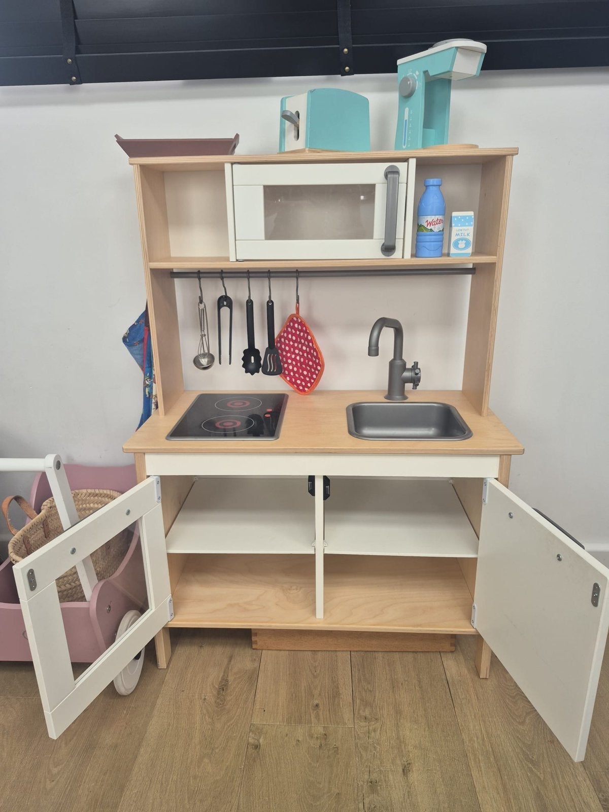 Ikea Speelkeuken met uitgebreide accessoireset, Ophalen, Gebruikt, Hout, Speelkeuken