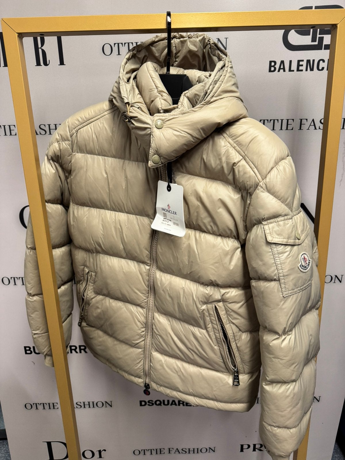 Moncler maya jas met nfc tag, Ophalen of Verzenden, Zo goed als nieuw, Zwart