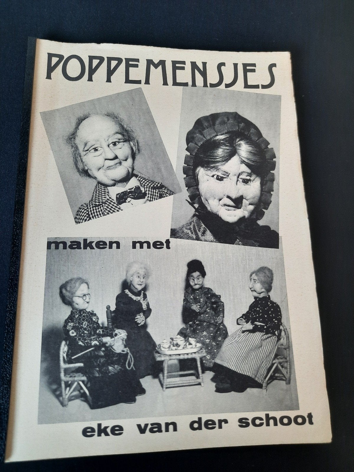 Poppemensjes maken met Eke vd Schoot ingebonden, Ophalen of Verzenden, Zo goed als nieuw, Overige typen