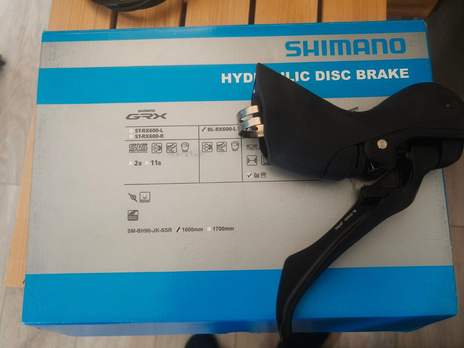 Shimano GRX 600 Remhendel (links, zonder schakelmechanisme), Fietsen en Brommers, Fietsonderdelen, Remmen, Nieuw, Ophalen of Verzenden