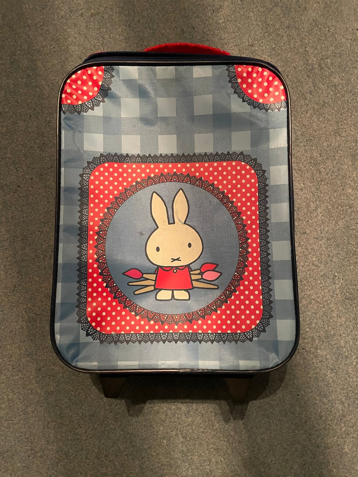 Nijntje Kinderkoffer met Wieltjes - Blauw/Rood, 40 tot 60 cm, Gebruikt, 20 tot 30 cm, Blauw