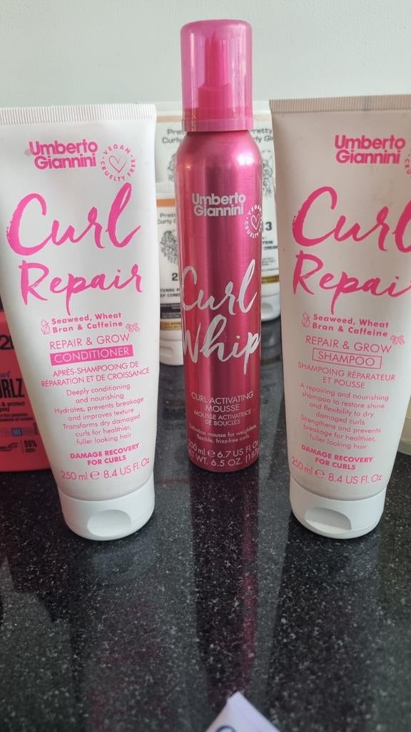 Umberto Giannini Curl Repair Shampoo, Conditioner & Mousse, Ophalen of Verzenden, Nieuw, Shampoo of Conditioner