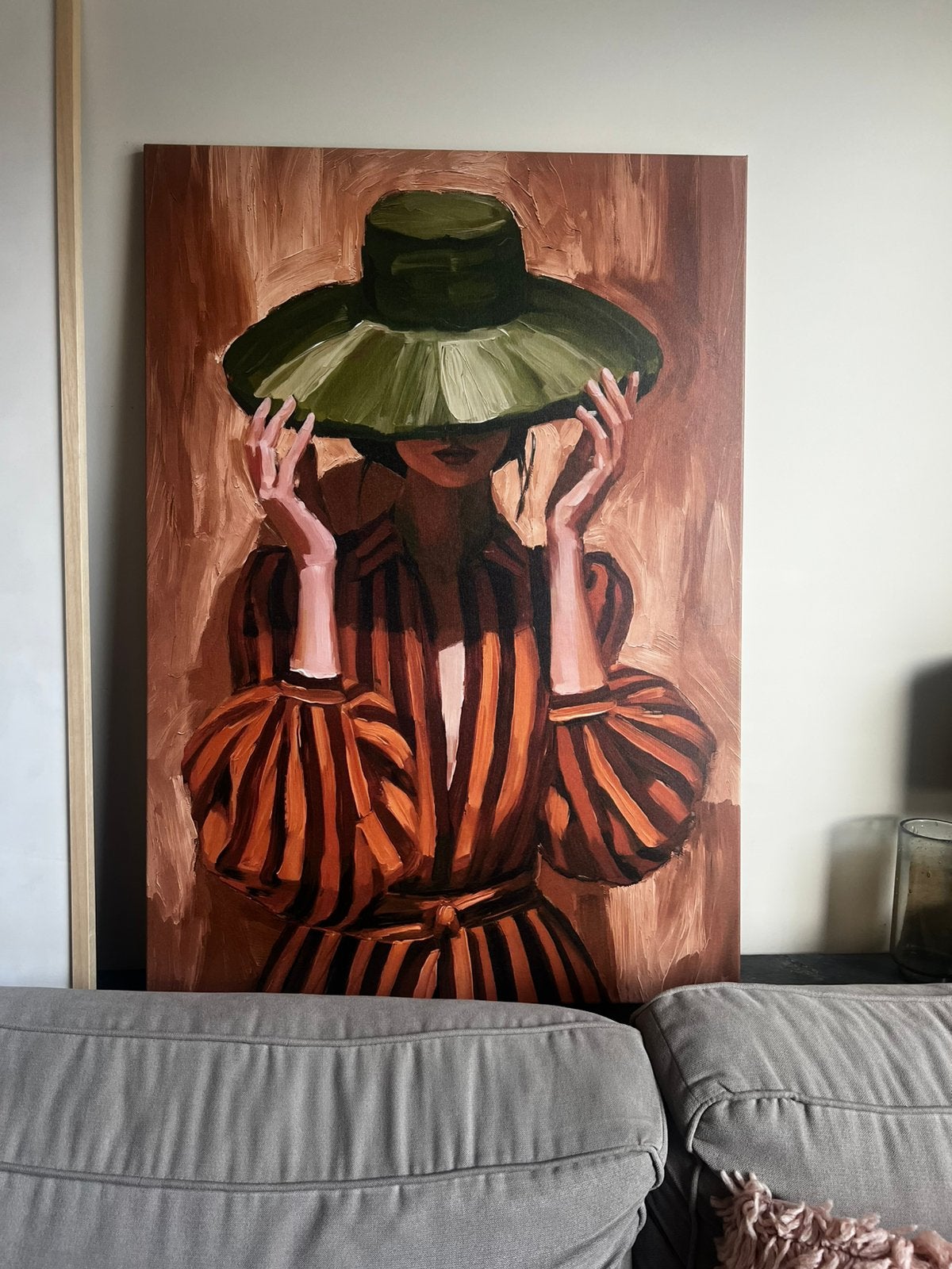 Olive Elegance Schilderij | 60x90cm, Ophalen