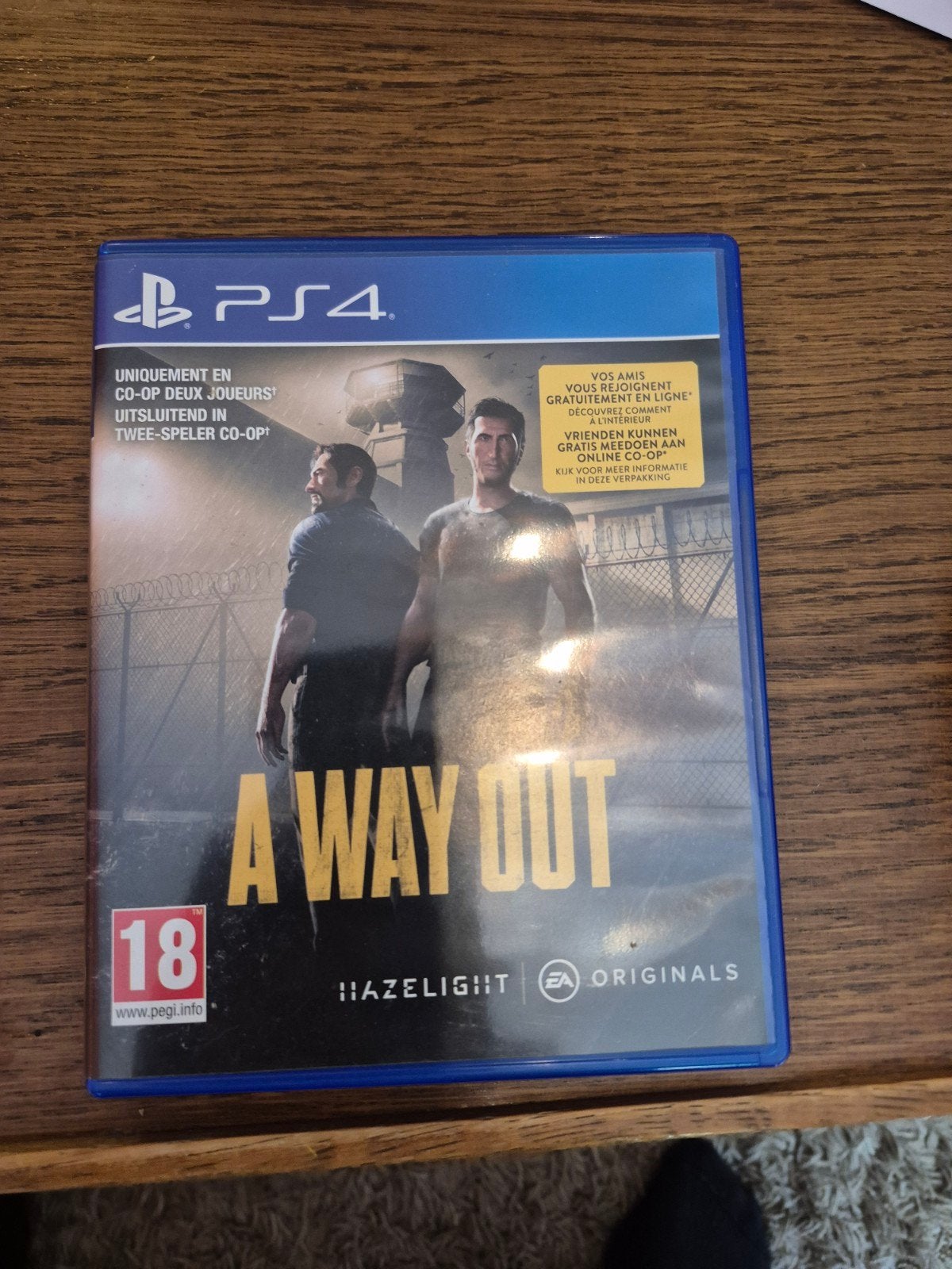 A Way Out PS4 - short release, Avontuur en Actie, Vanaf 18 jaar, 2 spelers, Ophalen of Verzenden