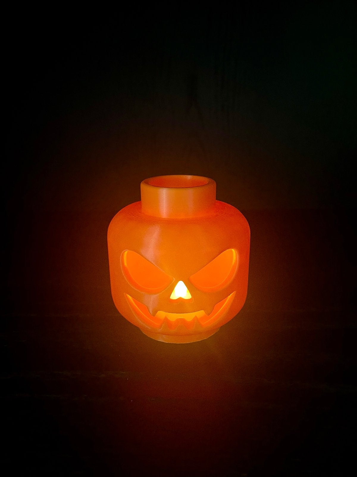 Lego Halloween pompoen lampje - griezelige decoratie, MOC (eigen creatie), Overige thema's, Lego, Nieuw