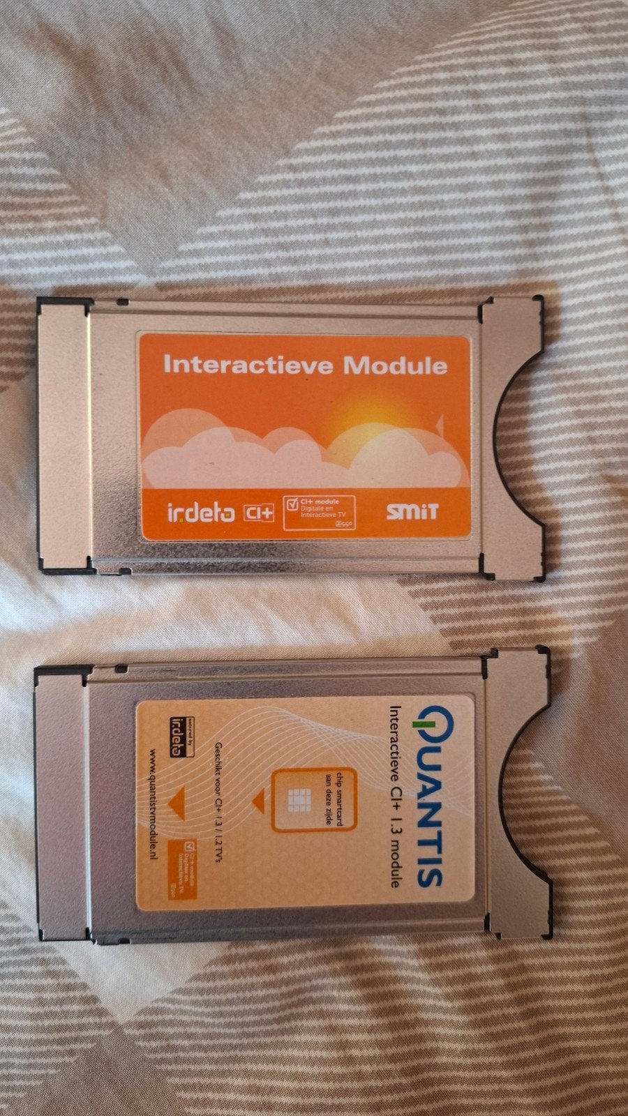 Irdeto en Quantis CI+ modules voor digitale TV, Audio, Tv en Foto, Decoders en Harddiskrecorders, Ophalen of Verzenden, Gebruikt