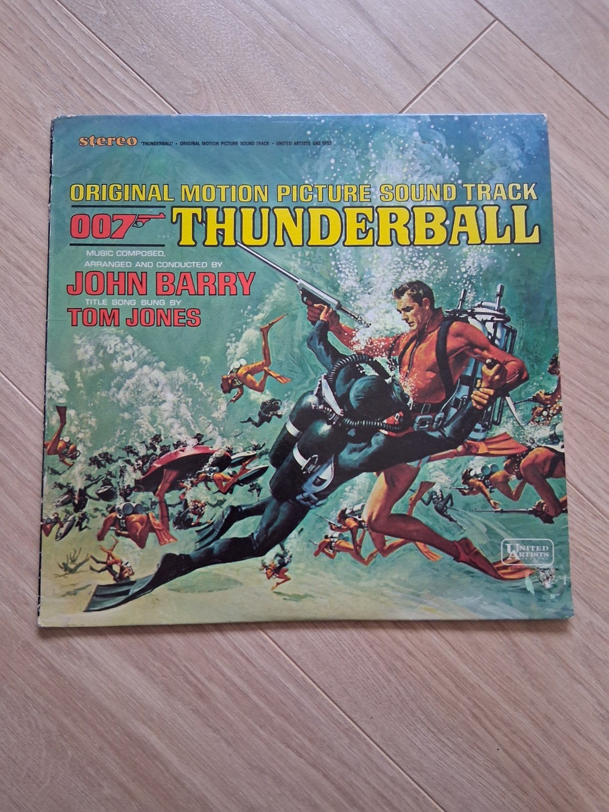 007 Thunderball Soundtrack LP - John Barry & Tom Jones, Ophalen of Verzenden, Gebruikt, 12 inch