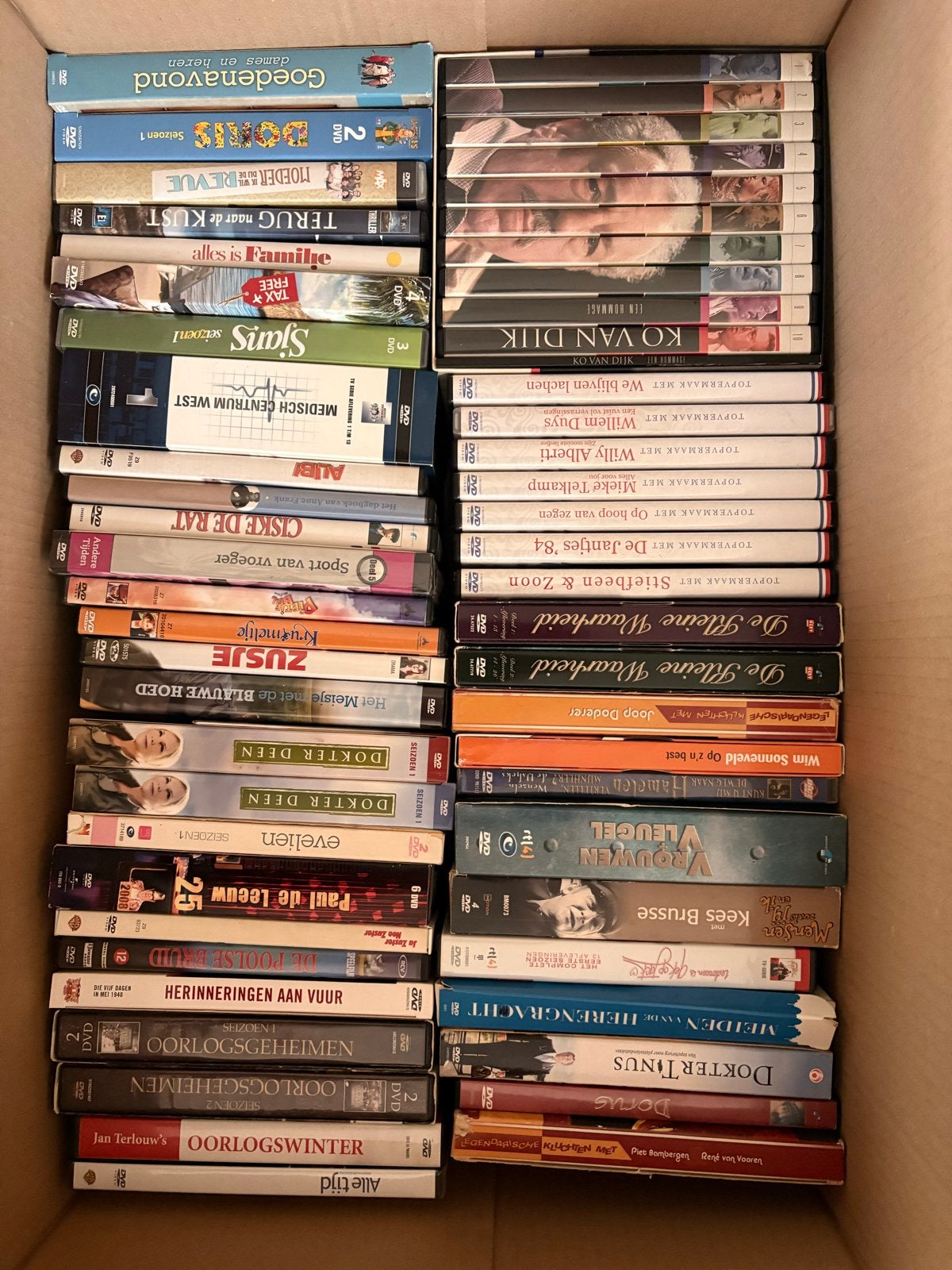 Grote collectie diverse DVD's - Films en series, Gebruikt, Alle leeftijden, Nederlands, Overige genres