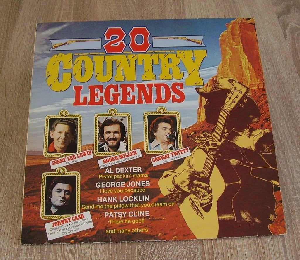 LP- various - 20 Country Legends, LP, Gebruikt, Ophalen of Verzenden, Country