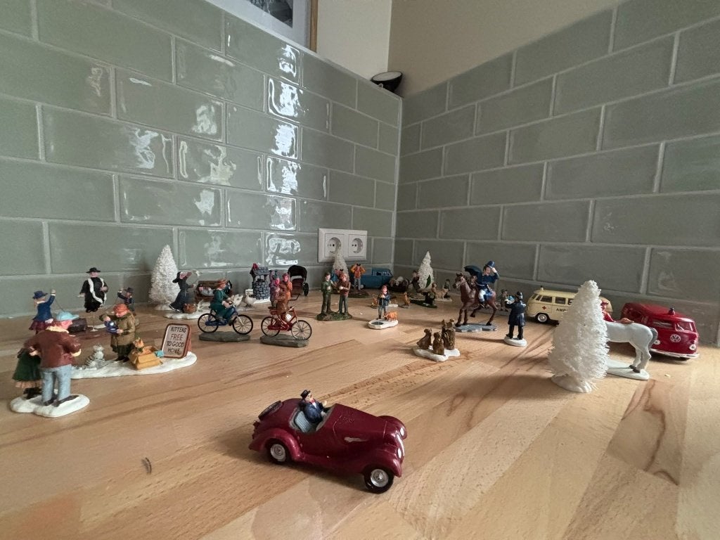 kerst dorpje/boerderij, Diversen, Ophalen, Zo goed als nieuw